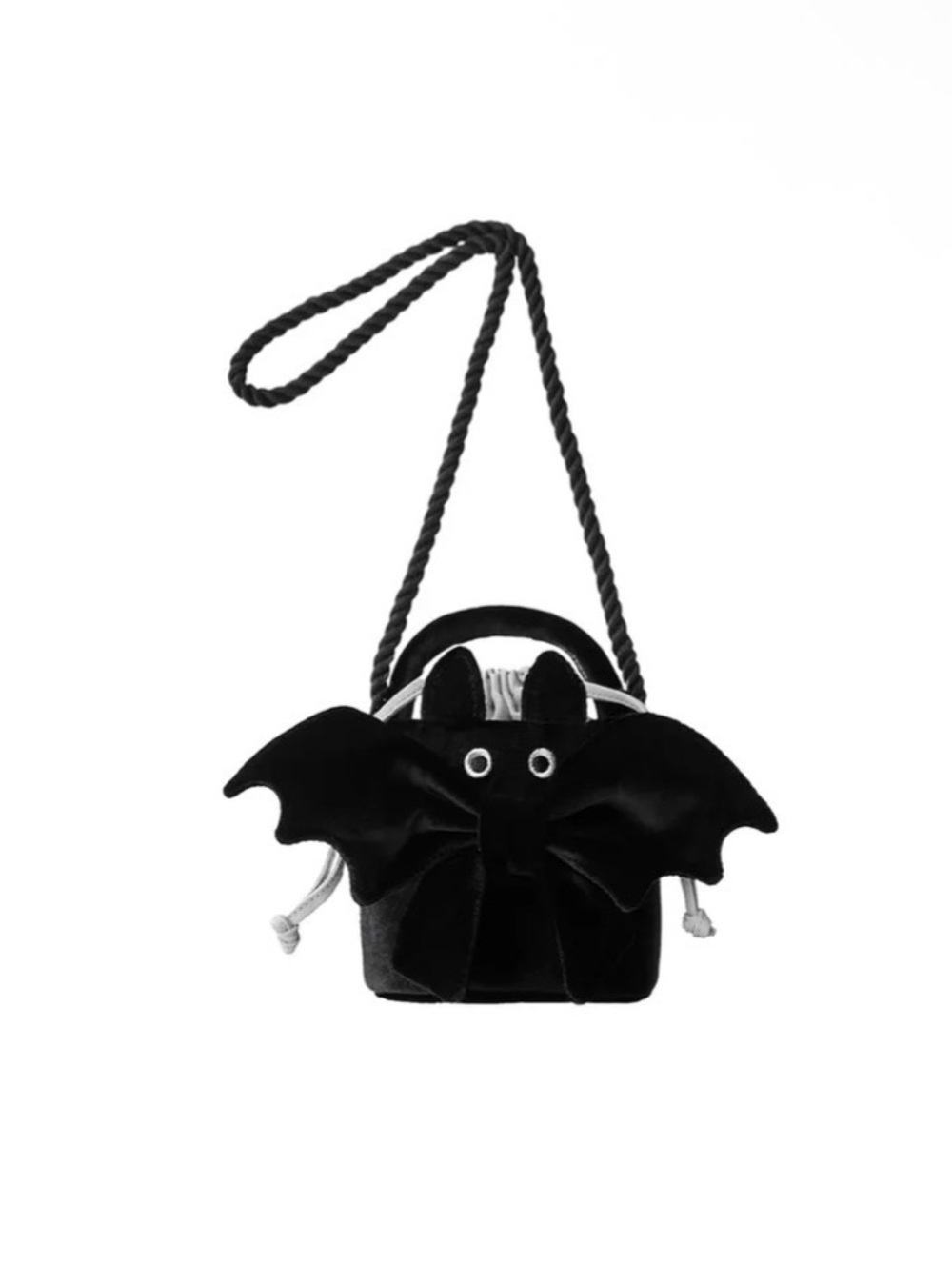 Zara Black Bat Velvet Crossbody Bag -Halloween 2025